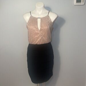 Enfocus Studio Dress. Ladies Size 12. Taupe And Black.